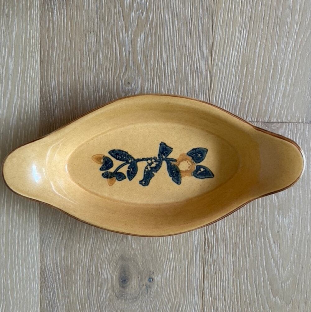 Vintage Pfaltzgraff stoneware au gratin dish Farmhouse